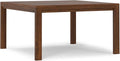 SIMPLIHOME Wilson Square Dining Table, Solid Wood Walnut Veneer, 54-inches Square, Transitional-Style Kitchen Table for up to 8 People