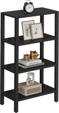 TUTOTAK Small Side Table, Narrow End Table, Skinny Sofa Table, Slim Nightstand, Couch Table, Living Room, Bed Room, Black TB01BK078