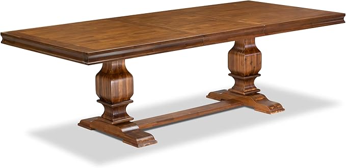 LKSI5-AWA-04-5-pc Mid Century Dining Set Consists of a Modern Dining Table and 4 Light Tan Linen Fabric Modern Chairs with Button Tufted Back - Antique Walnut Finish