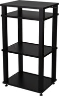 Andover Audio SpinStand Rack for Records and Audio Components - Metal-Reinforced, Holds 150 LPs, Optimum Height & Storage Space, Ideal for Turntables, Vinyl, SpinBase Systems (Black)