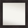 Amanti Art Silver Bathroom Mirror for Over Sink, 28x28 Florence Silver Square Vanity Mirror, Large Casual Frame, Hangs Horizonally and Vertically, Bathroom Wall Decor, Non-Beveled Edge from WI, USA