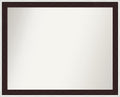 Amanti Art Bathroom Mirror for Over Sink, 25x31 Maya Espresso Silver Rectangle Vanity Mirror, Large Modern Contemporary Frame, Hangs Horizonally and Vertically, Bathroom Wall Decor, Non-Beveled Edge