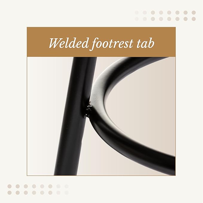 OEF Furnishings (2 Pack Height Adjustable Steel Stools, Black, 25-33"