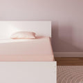Signature Design by Ashley Twin Size iKidz 7 Inch Firm Gel Memory Foam Mattress with Stretch Knit Cover & Pillow Included, Pink Coral, Fiberglass Free, Mattress in A Box