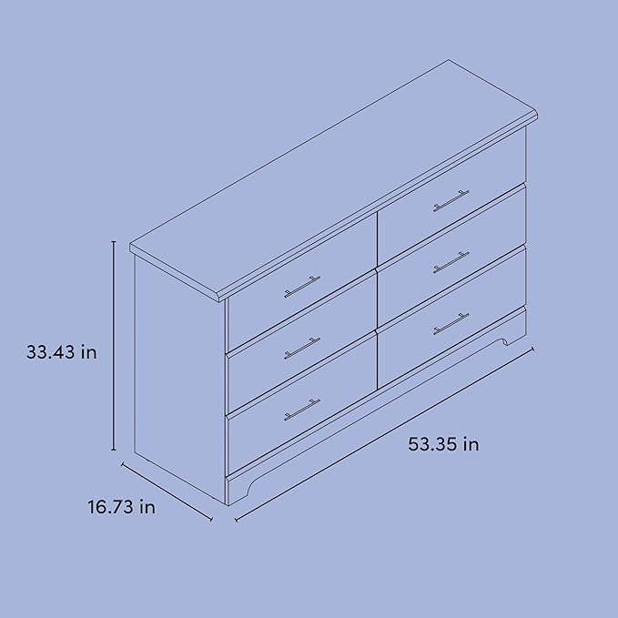 Storkcraft Brookside 6-Drawer Dresser (Black) – GREENGUARD Gold Certified, Nursery & Kids Storage, Nursery Essentials, Kids Room Storage, Durable Bedroom Dresser