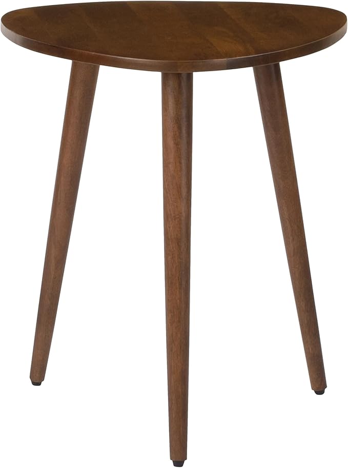 MH London Bond Wooden Triangle End Table - Exclusively Designed Modern Small Side Table. Hand Crafted - Wooden Side Table - Contemporary Design for Small End Tables for Bedroom and Living Room