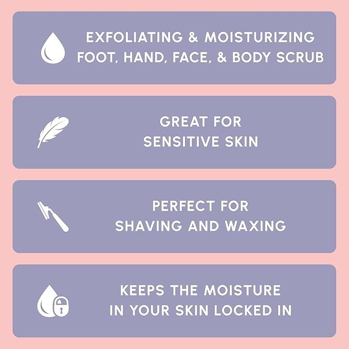 Brooklyn Botany Brown Sugar Body Scrub - Moisturizing and Exfoliating Body, Face, Hand, Foot Scrub - Fights Acne, Fine Lines & Wrinkles, Great Gifts For Women & Men - 10 oz