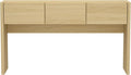 Manhattan Comfort Linda Modern Console Table with 3 Storage Drawers – 60" Narrow Entryway Stand for Living Room, Hallway, or Dining Room – Wood Grain Accent Furniture, Natural Oak