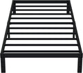 EMODA 10 Inch Twin Bed Frames No Box Spring Needed, Heavy Duty Metal Twin Platform Bed Frame, Noise Free, Easy Assembly, Black