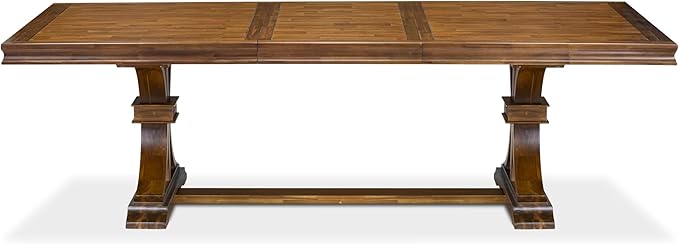 Luxe by East West Furniture - LET-AWA-TP - a Wooden Dining Table with Removable Rectangular Tabletop – Antique Walnut