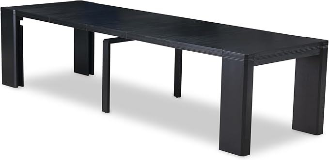 X02X2-2C6-30 4-pc Dining Room Table Set a Rectangular Kitchen Table and a wooden Bench and 2 Wire Brushed Black Polyester Stackable Chair, 39x120 Inch, Wire Brushed Black
