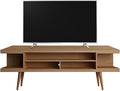 Manhattan Comfort Utopia 70.47" Freestanding Entertainment Center for Living Room, Mid Century Modern TV Stand with Shelves, Storage and Media Holes, Fits 65" Screens, 70.47 Inches, Maple
