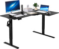 VEVOR Electric L Shaped Standing Desk 63"x39", 3 Memory Height Adjustable, Dual Motor Corner Sit Stand Up Desk with 2 Hooks, Heavy Duty Carbon Steel Computer Table Workstation, Easy to Assemble, Black