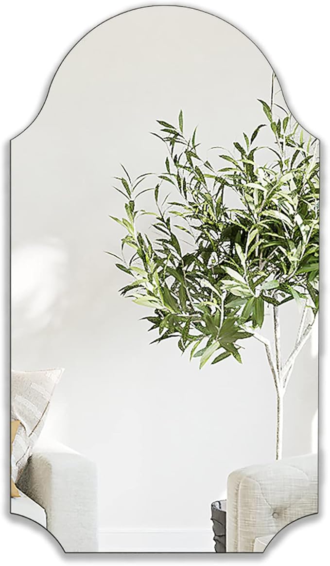 Wall Mounted Mirror for Bathroom Mirror 20 x 36 '' Vanity Frameless Mirror Makeup Mirror for Living Room Bedroom