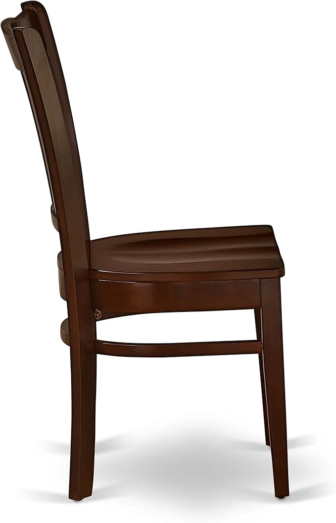 East West Furniture MZGR3-MAH-W 3 Piece Dinette Set for Small Spaces Contains a Rectangle Dining Table with Dropleaf and 2 Kitchen Dining Chairs, 36x54 Inch, Mahogany
