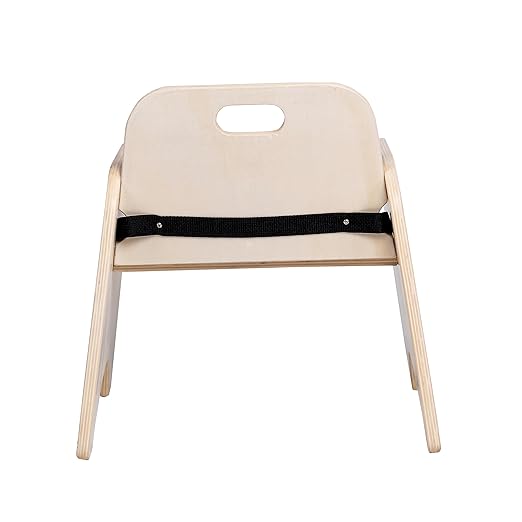 Children’s Factory Toddler Chair with Strap, Baby Activity Seat, Toddler Feeding Chair, 9" H Seat
