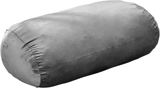 Hobestluk 3FT Bean Bag Chair Large Beanbag with Removable Cover Adult Bean Bag Chair with Portable Handle Desgin for Living Room Bedroom (Grey, 3FT)