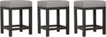 Liberty Furniture Industries Tanners Creek Uph Console Stool (3 Piece Set), W19 x D16 x H25, Medium Gray