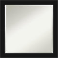 Amanti Art Black Bathroom Mirror for Over Sink, 23x23 Avon Black Square Vanity Mirror, Medium Casual Frame, Hangs Horizonally and Vertically, Bathroom Wall Decor, Beveled Edge