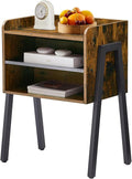 VECELO Stackable Nightstand, End Table Side Table with Open Storage Shelf, Small Night Stand for Bedroom, Living Room