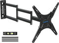 MOUNTUP Long Arm TV Wall Mount for Most 26-65 Inch TVs, Corner TV Mounts with 37.4 Inch Extension Arm, Smooth Swivel Tilt Single Stud Full Motion Bracket Max VESA 400x400mm, Holds to 77 lbs, MU0047