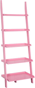 Convenience Concepts American Heritage Bookshelf Ladder, Light Pink