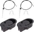 Metal recliner handle replacement, backrest tilt adjuster replacement parts, used for Ashley and most brands of sofa recliners to replace release handle puller, exposed cable length 4.9 inches (2 pcs)