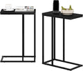 Furinno Camnus Modern Living Sofa Side Table, Americano, Set of 2