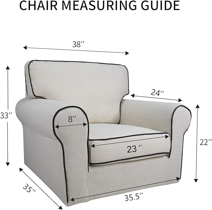 PureFit Reversible Sofa Cover Water Resistant Chair Couch Cover, Machine Washable Furniture Cover with Non-Slip Foam and Adjustable Strap for Dogs, Pets (Chair, Gray/Light Gray)