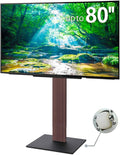 WALL V5 High Type | Minimalist Rolling TV Stand for 32–80 Inch | Walnut | Portable, Space Saving, Height Adjustable, No Drill | for Living Room and Bedroom | Japanese Design & Engineering