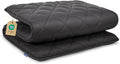 Japanese Floor Futon Mattress, Roll Up Tatami Mat, Sleeping Pad, Shikibuton, CertiPUR-US Certified Foam Floor Bed Mattress for Sleeping, Dormitory, Guest Bed, Designed in Japan(Grey, Twin)