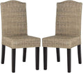 SAFAVIEH Home Collection Odette Grey Wicker Dining Chair