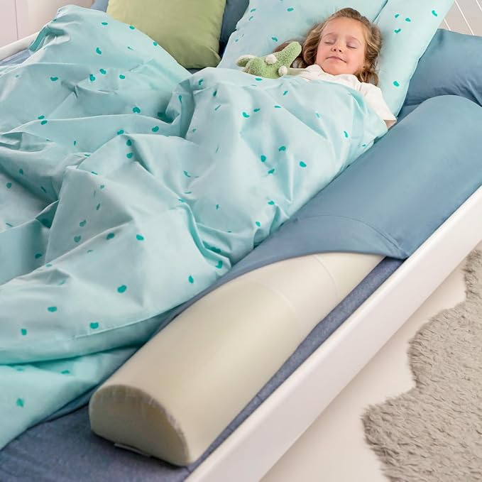 BANBALOO 2 Pack Bed Bumper for Toddlers 53" | Foam Bed Rails for Queen, King, Twin, Full-Size Beds | Toddler Barrier | Safety Rail Guard for Kids | Portable Foam Bumpers for Travel and Home Use