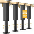 4PCS Adjustable Height Bed Support Legs, 6.2-8 Inch, Metal Heavy Furniture Legs with Rubber Non-Slip Base for Sofa/Cabinet/Couch/Dresser/Table, Furniture Feet Replacement for King Queen Bed Frame Slat