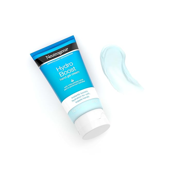 Neutrogena Hydro Boost Hydrating Hand Gel Cream with Hyaluronic Acid for Instantly Quenched, Soft & Supple Hands, Lightweight, Non-Greasy & Quick Absorbing Hand Lotion, Travel Size, 3 Oz
