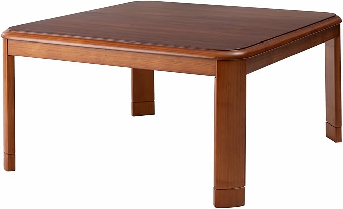 PaletteLife Japanese Heated Table (31x31in)- Wooden Chabudai Furniture with 120V Electric Heater - Low-Lying Dining and Work Desk with Temperature Control Knob Casual kotatsu…