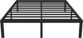 16 Inch King Bed Frame Heavy Duty Metal Platform King Size Bed Frames with 14 Inch Storage, Easy Assembly 3,500 lbs Steel Slats Support Mattress Foundation, Black