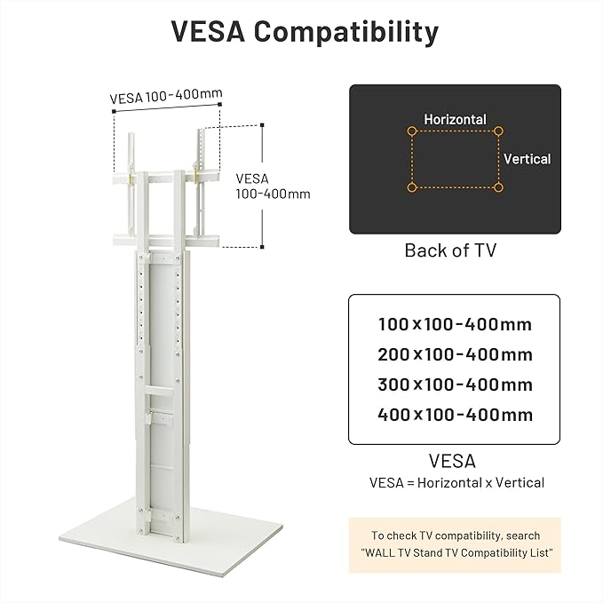 WALL V2 Caster High Type | Minimalist Rolling TV Stand for 32–60 Inch | Walnut | Portable, Space Saving, Height Adjustable, No Drill | for Living Room and Bedroom | Japanese Design & Engineering