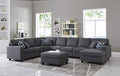 Devion Furniture Meridian Sectional Modular Sofa with Ottoman for Living Room, Apartment, Bedroom, Office, Dorm