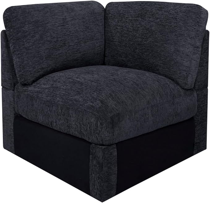 127" Modular Sectional Sofa,Modern Oversized Cloud Couch with Cup Holder&USB Port,7 Seat Convertible L-Shaped Chenille Sofas W/Ottoman,Pillows&Storage Box,Comfy Couches for Living Room,Dark Gray