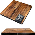 Reclaimed Wood Table Top - Rustic Recycled Wooden Piece Perfect for Signs, Kitchens, Dining and Coffee Table Tops (Reclaimed Wood Table Top with Metal Edge, 24" x 24")