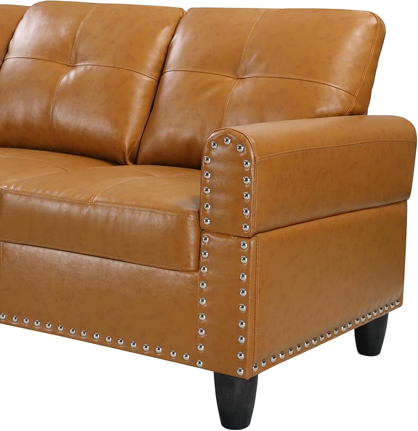 Halibur Sectional Sofa or Couch for Living Room, Apartment, Bedroom, Office