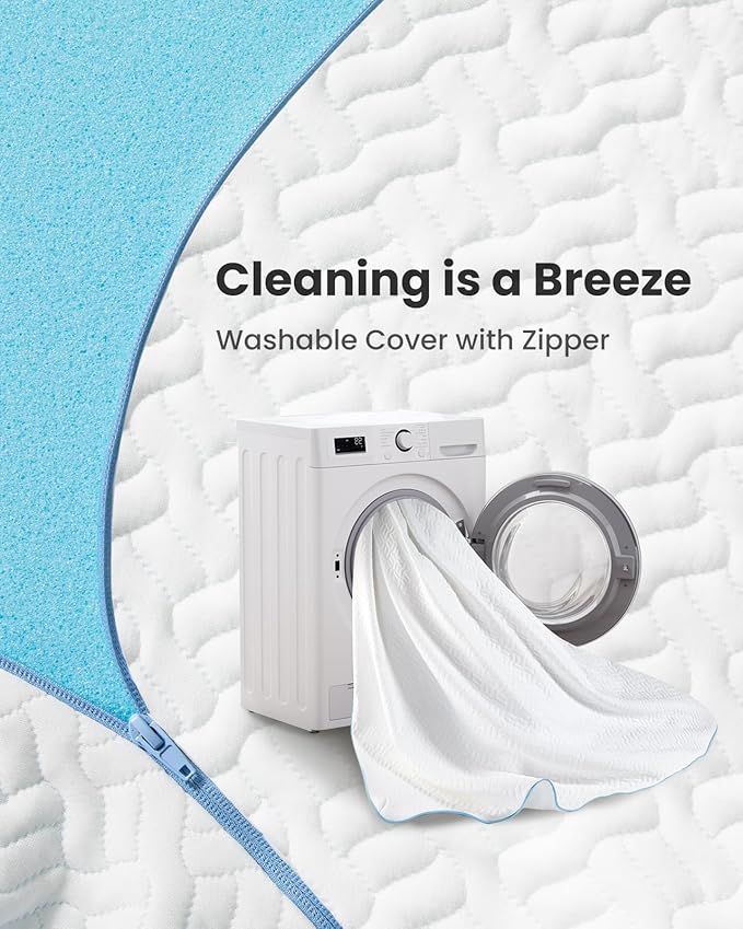 Dreamsmith Full Size Mattress Topper - 3 Inch Cooling Gel Memory Foam Mattress Pad for Pressure Relief, Bed Topper with Removable Washable Soft Cover Non-Slip, CertiPUR-US & Oeko-Tex Certified