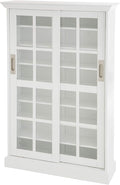 Furniture HotSpot Sliding Door Media Cabinet - White