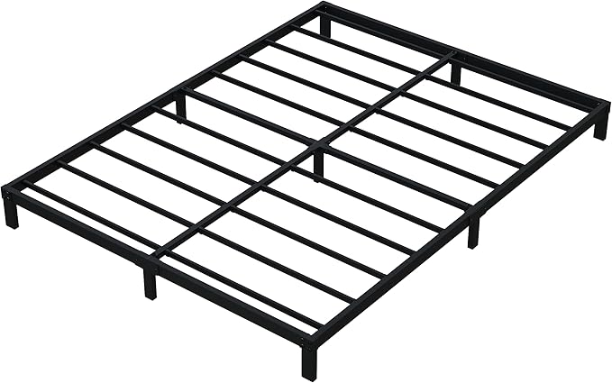 7 Inch Full Bed Frame No Box Spring Need, Low Profile Metal Platform Full Size Bed Frame, Heavy Duty Support Bedframes Full, Easy Assembly