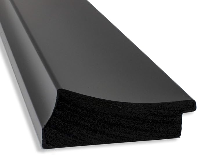 Amanti Art Black Bathroom Mirror for Over Sink, 28x40 Grand Black Narrow Rectangle Vanity Mirror, Large Casual Frame, Hangs Horizonally and Vertically, Bathroom Wall Decor, Beveled Edge