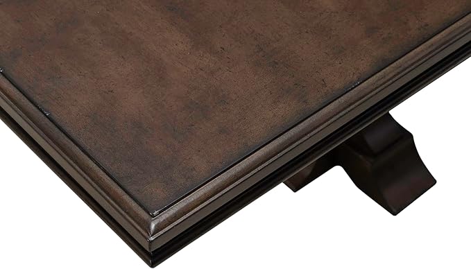 Liberty Furniture Arden Road Opt 5 Piece Dining Trestle Table Set - 4 Upholstered Chairs - Satin Cherry