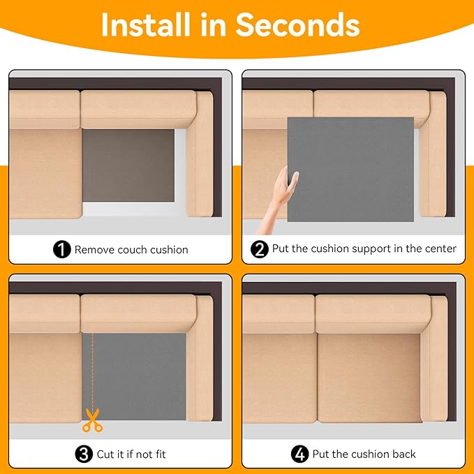 Couch Supports for Sagging Cushions Couch Supporter for Under The Cushions High Density Foam 24 “X 20” Furniture Seat Sagging Repair Set of 1