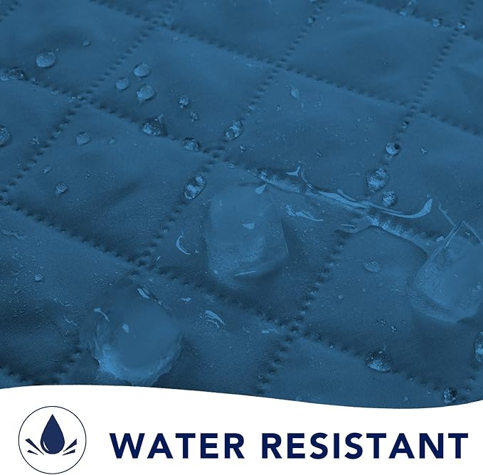 PureFit Reversible Sofa Couch Cover Water Resistant Couch Covers for 3 Cushion, Washable Furniture Cover with Non-Slip Foam and Adjustable Strap for Dogs, Pets (Sofa, Peacock Blue/Ivory)