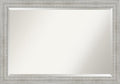 Amanti Art White Bathroom Mirror for Over Sink, 29x41 Rustic White Wash Rectangle Vanity Mirror, Large Rustic Farmhouse Wood Frame, Hangs Horizonally and Vertically, Bathroom Wall Decor, Beveled Edge